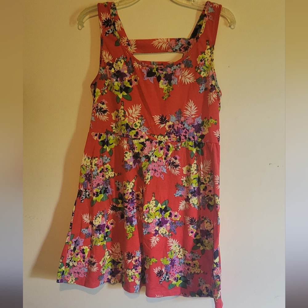 Floral Sleeveless Skater Dress